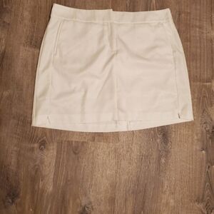 Izod Whit Golf Skort,athletic Skirt Sz16